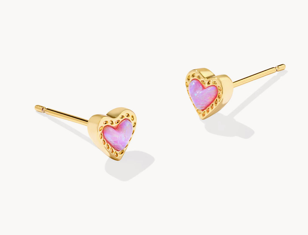 Kendra Scott Mini Ari Heart Stud Earrings