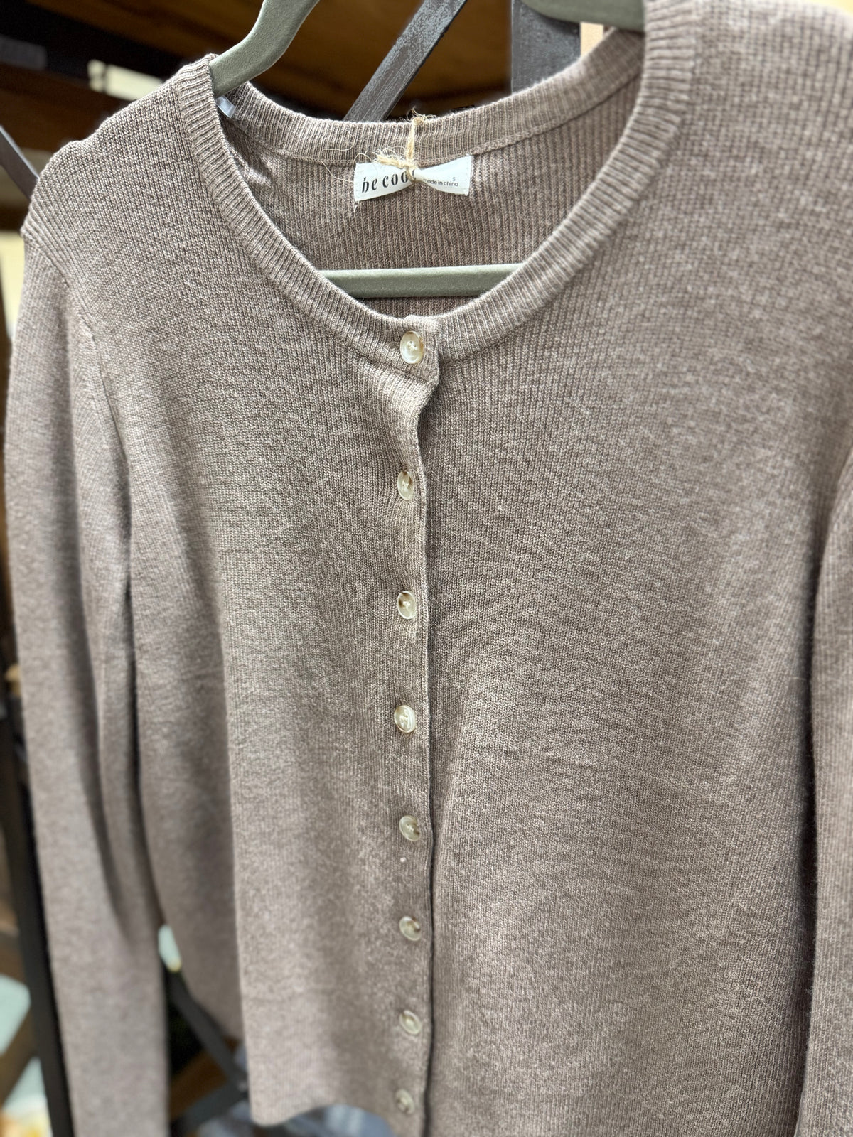 Crewneck Cardigan