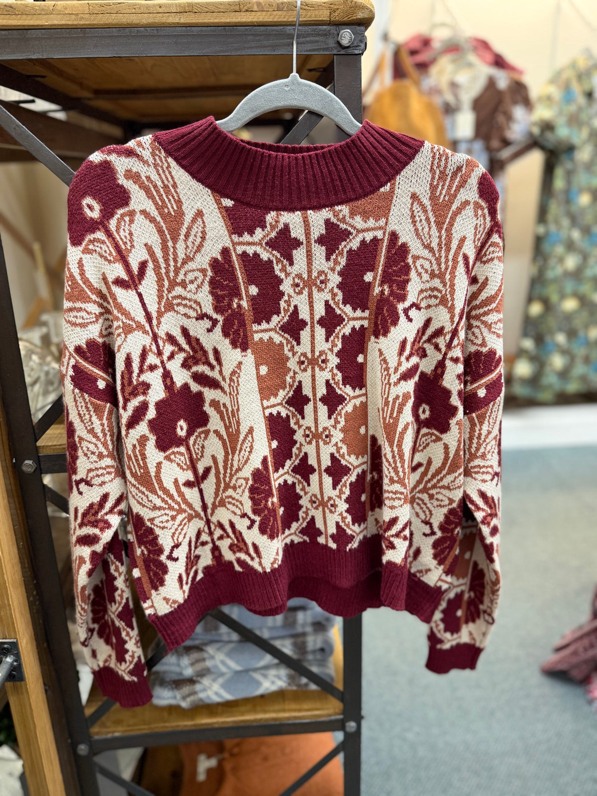 Motif Knit Sweater