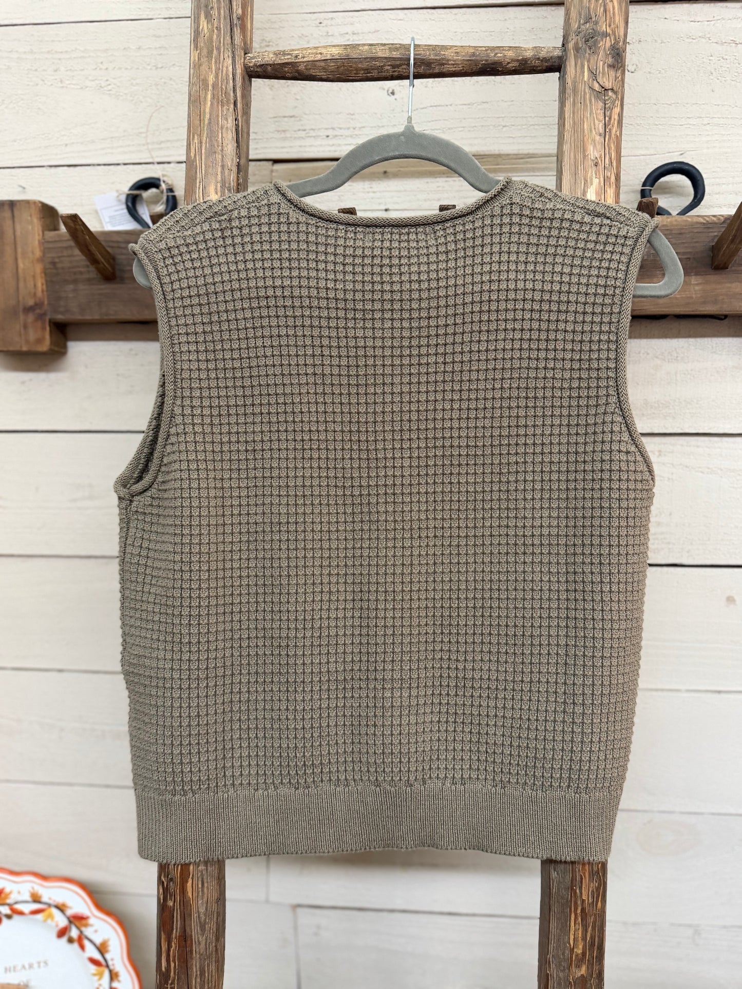Check Texture Vest
