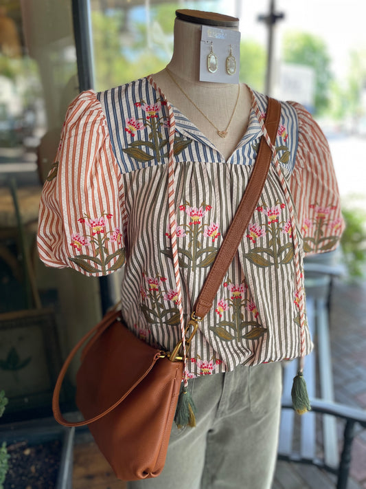 Puff Striped Top