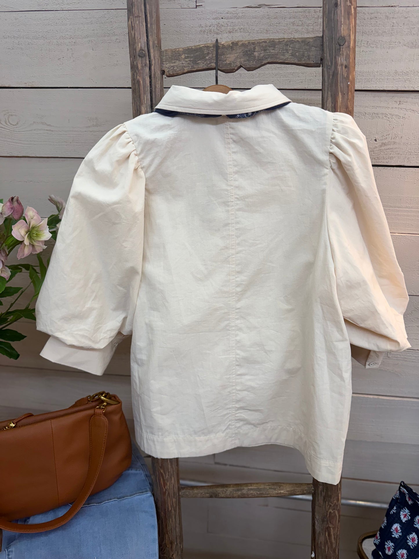 Collared Scarf Top