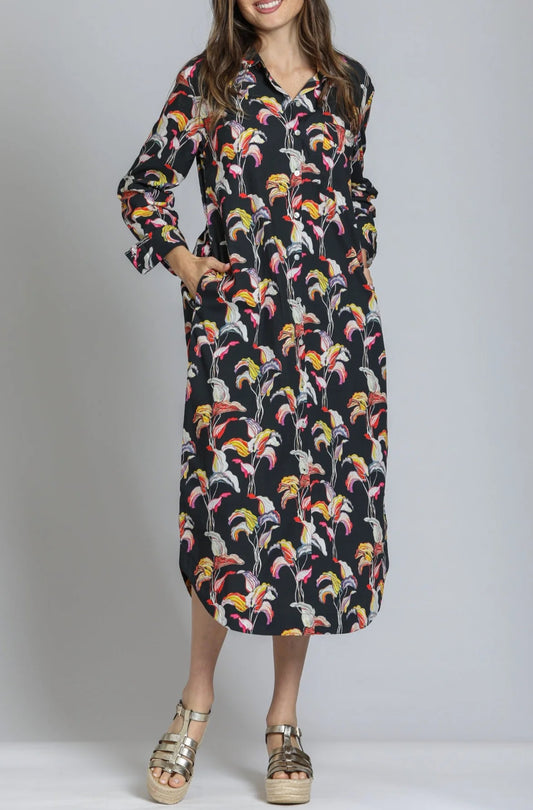 Printed Shirt Dress
