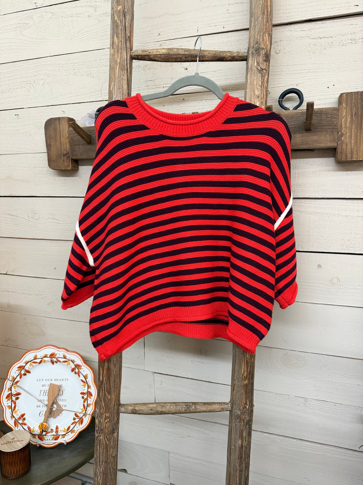 Stripe Round Neck Sweater