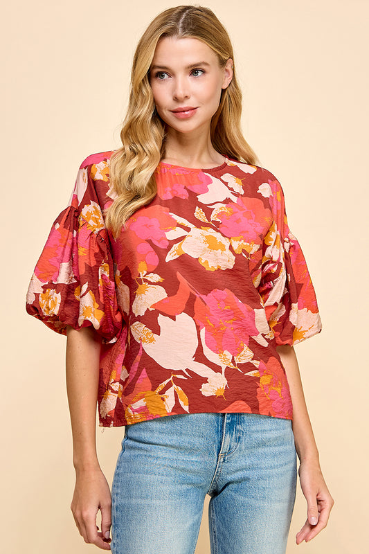 Sunset Floral Top