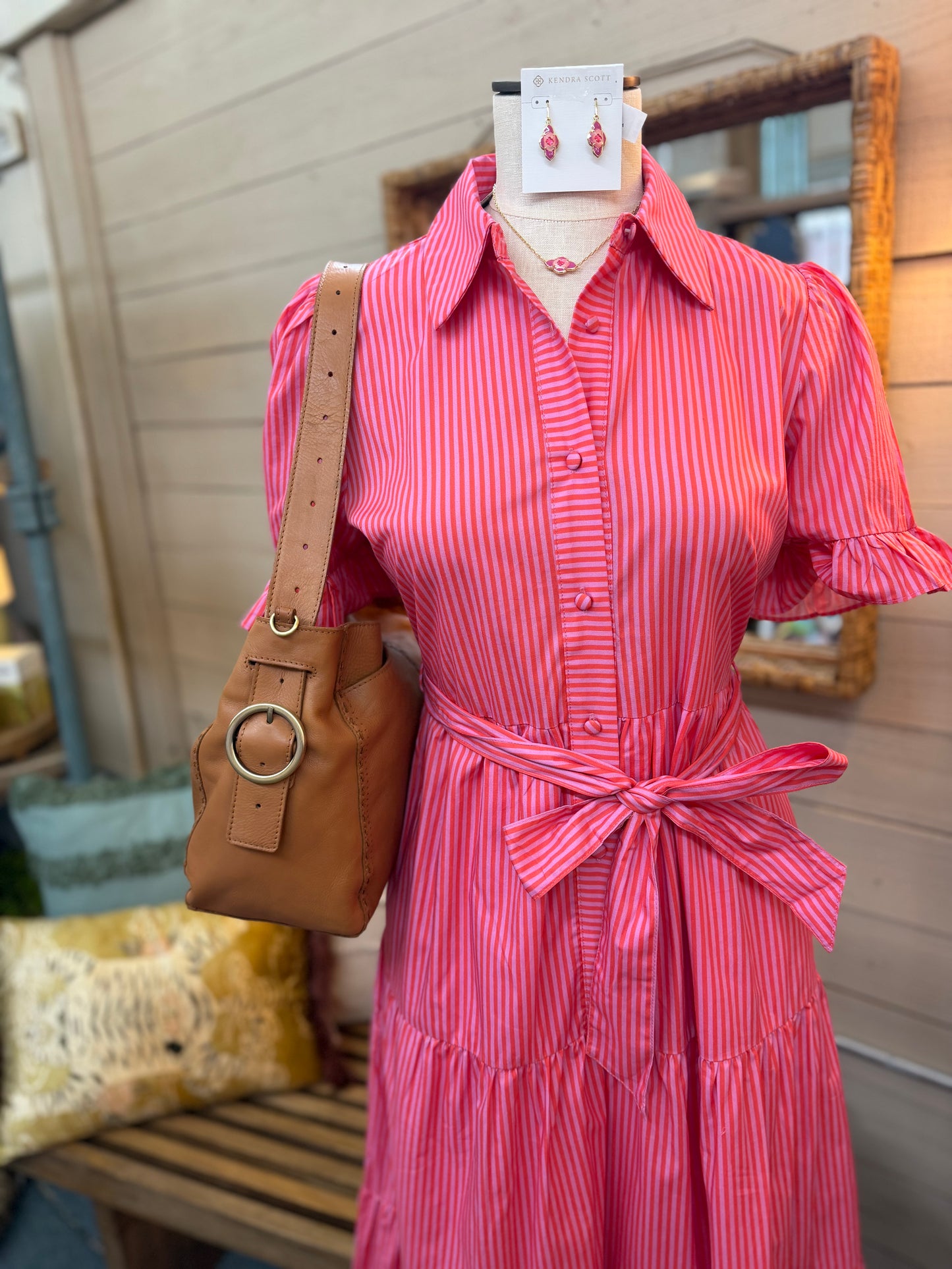 Striped Tiered Dress