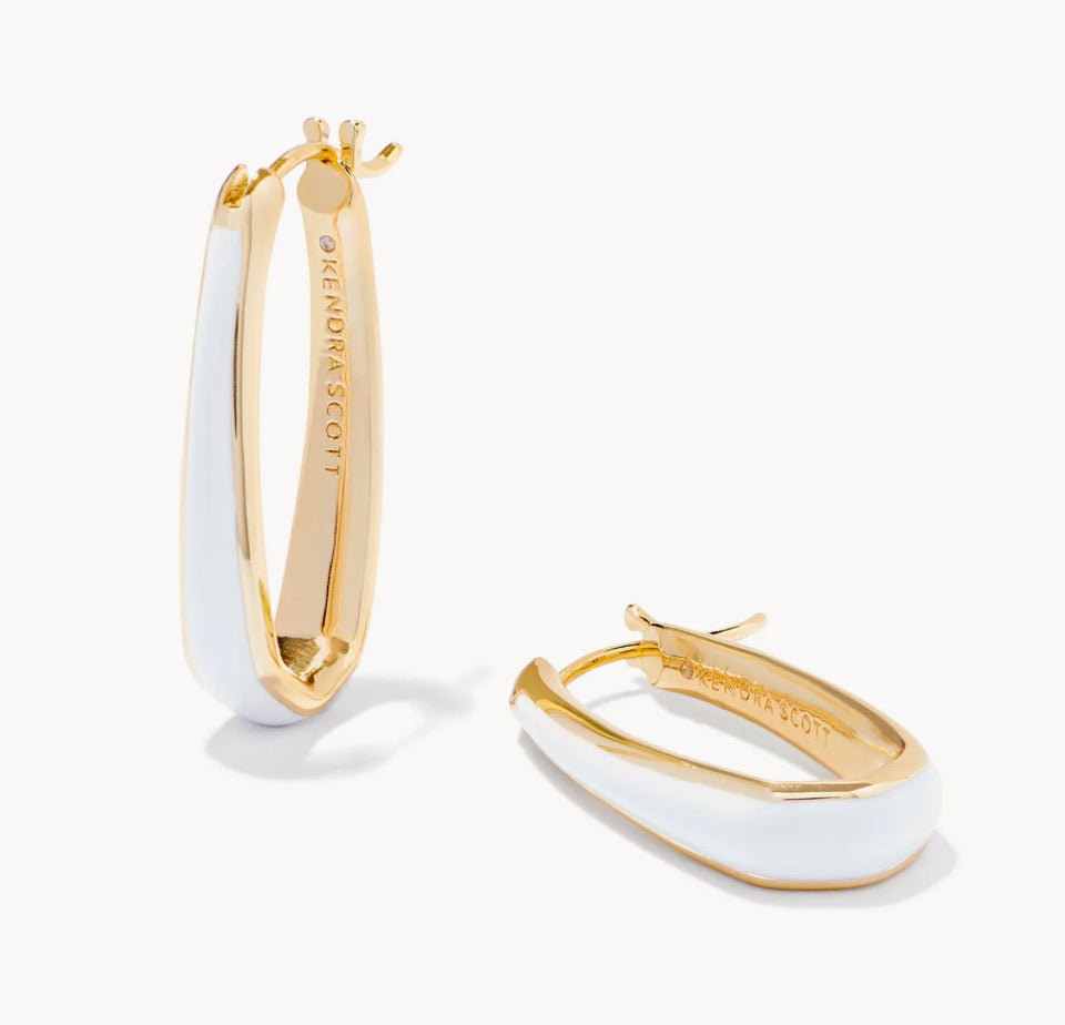 Kendra Scott Kelsey Enamel Hoop Earrings