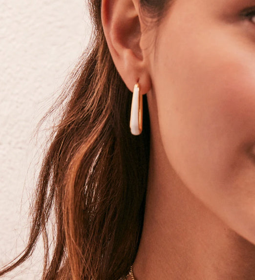 Kendra Scott Kelsey Enamel Hoop Earrings