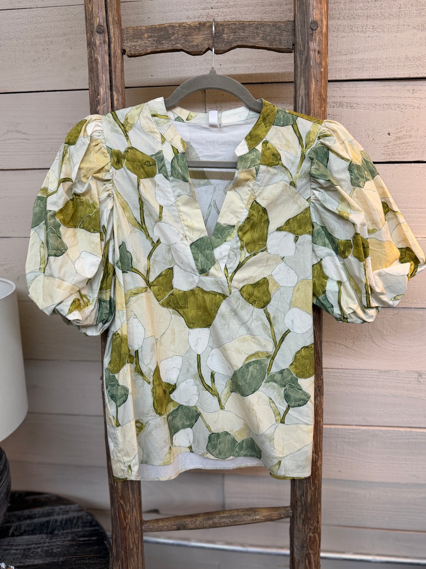 Floral V-Neck Blouse