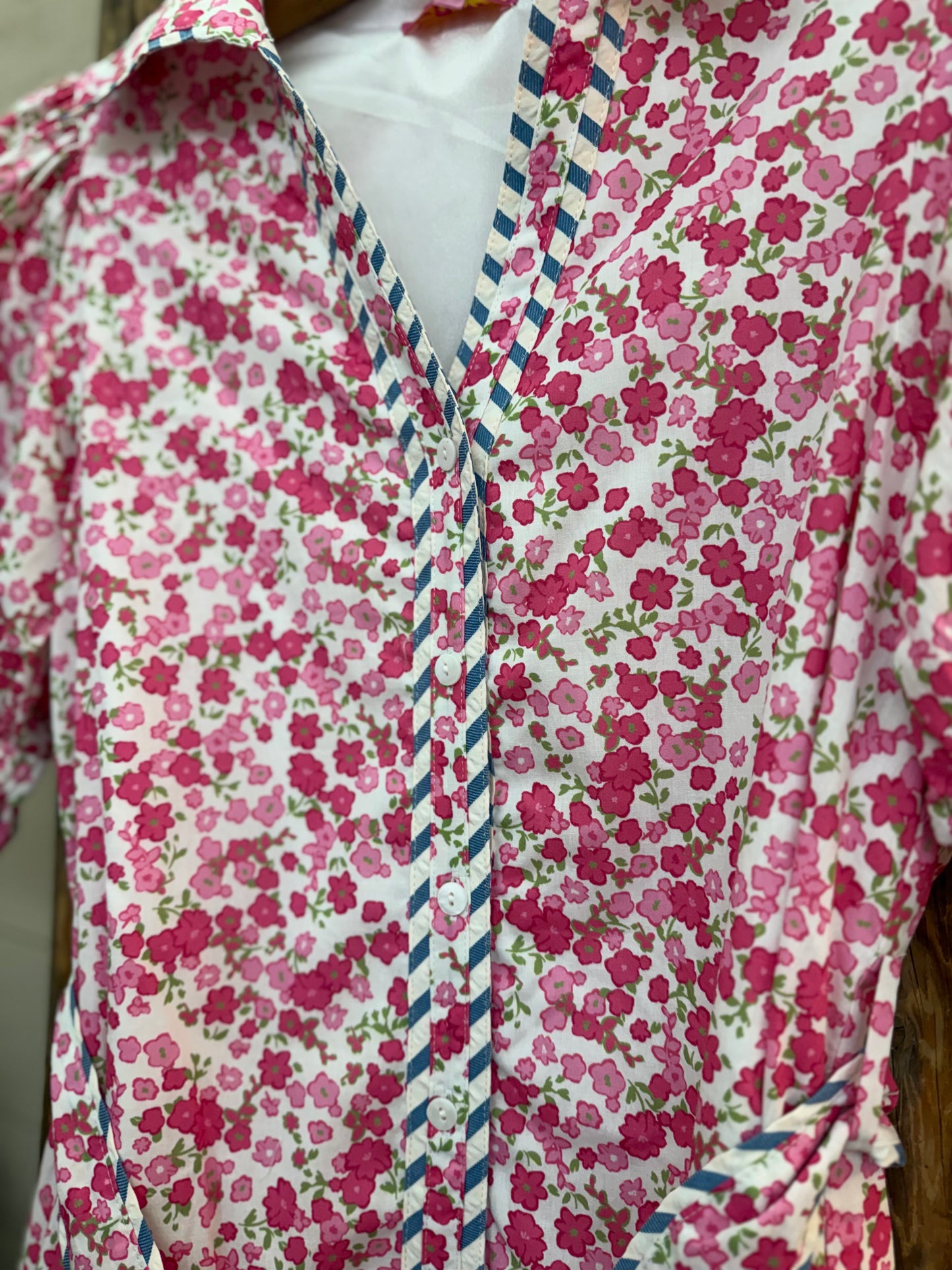 LS Floral Dress - Pink