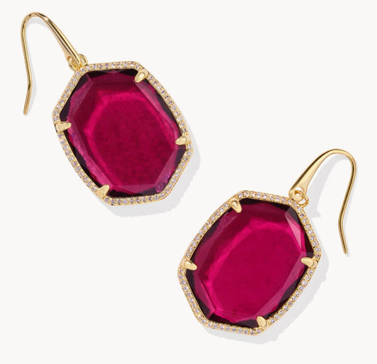 Kendra Scott Daphne Pave Frame Earrings