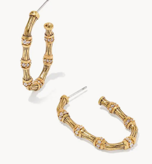 Kendra Scott Maura Bamboo Hoops