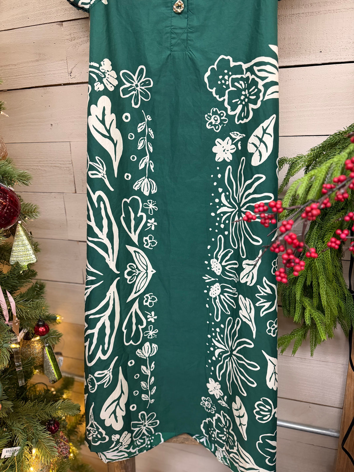 Printed SS Midi Dress