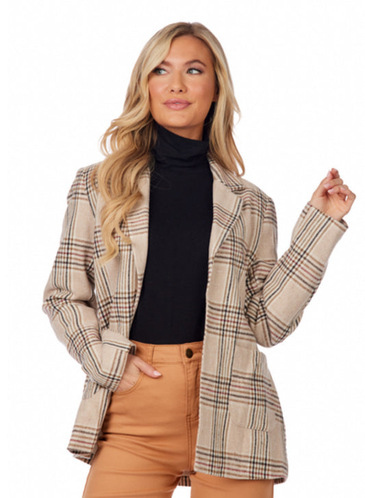 Bynes Plaid Blazer