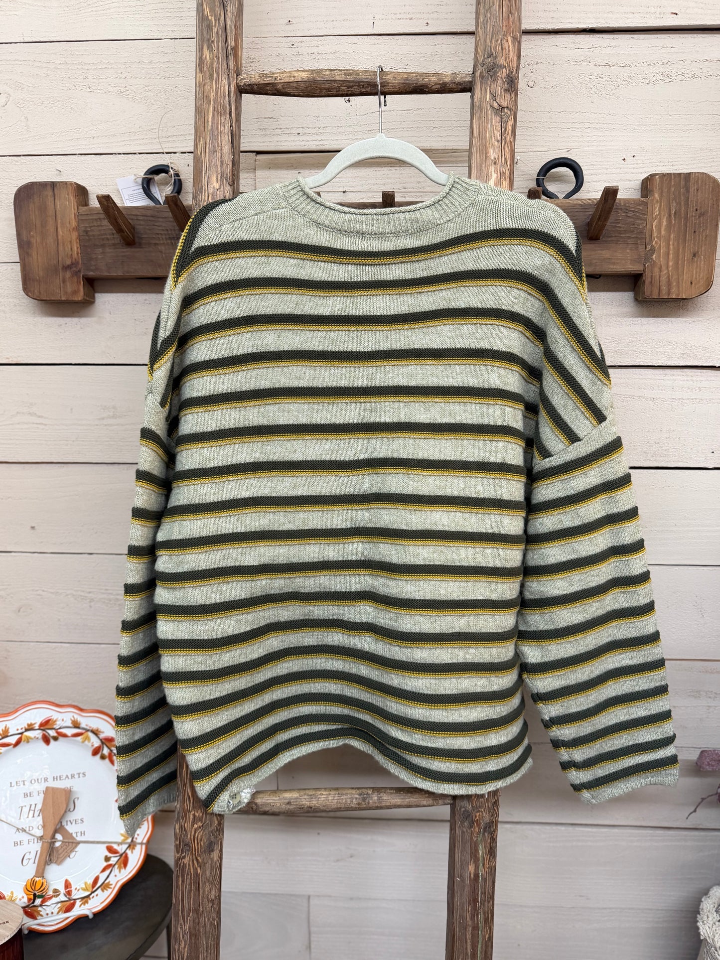 Contrast Stripe Cardigan