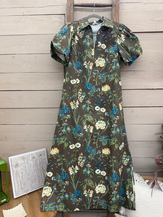 Floral Puff Sleeve Dress