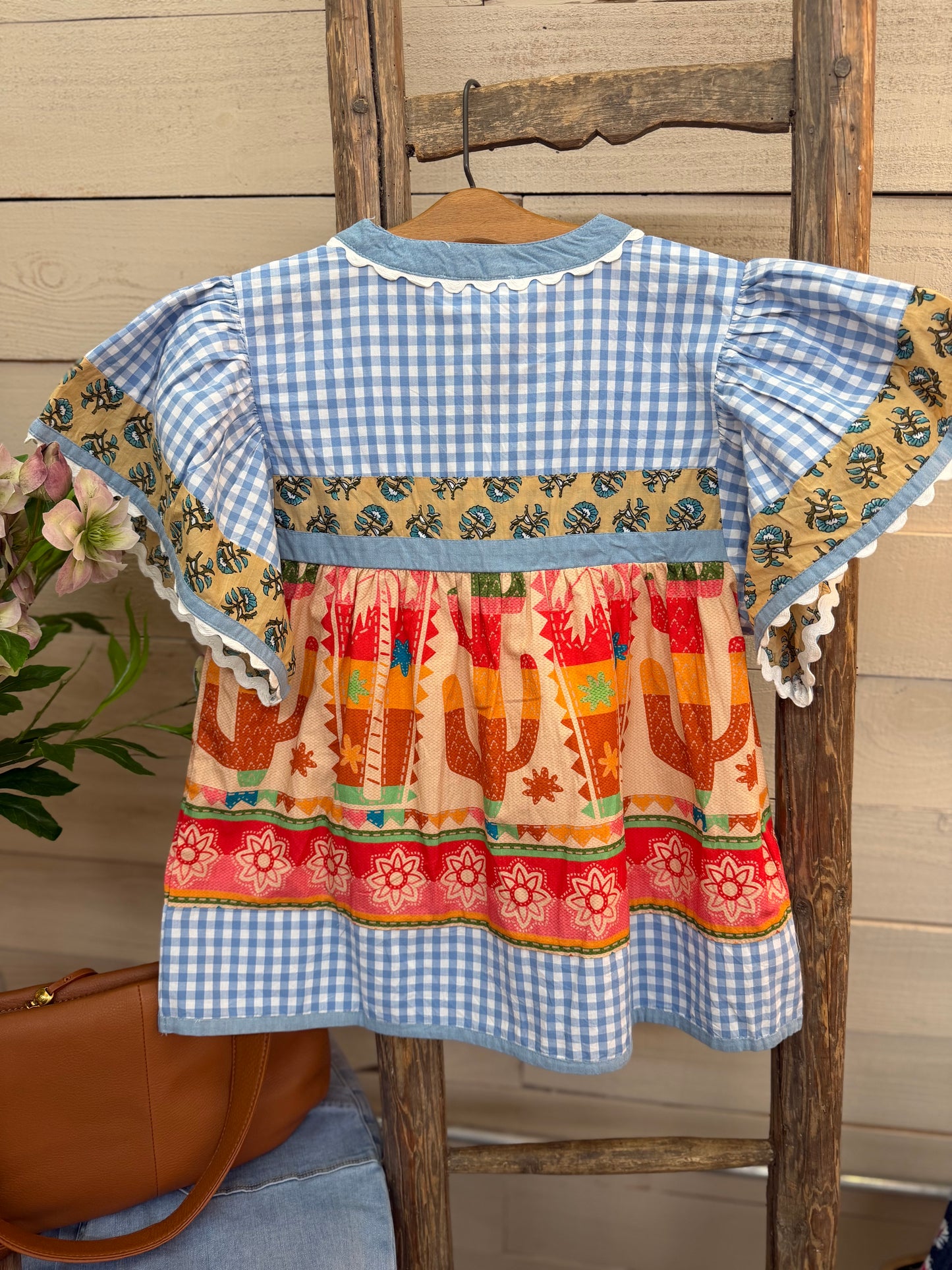 Flutter Sleeve Pattern Top