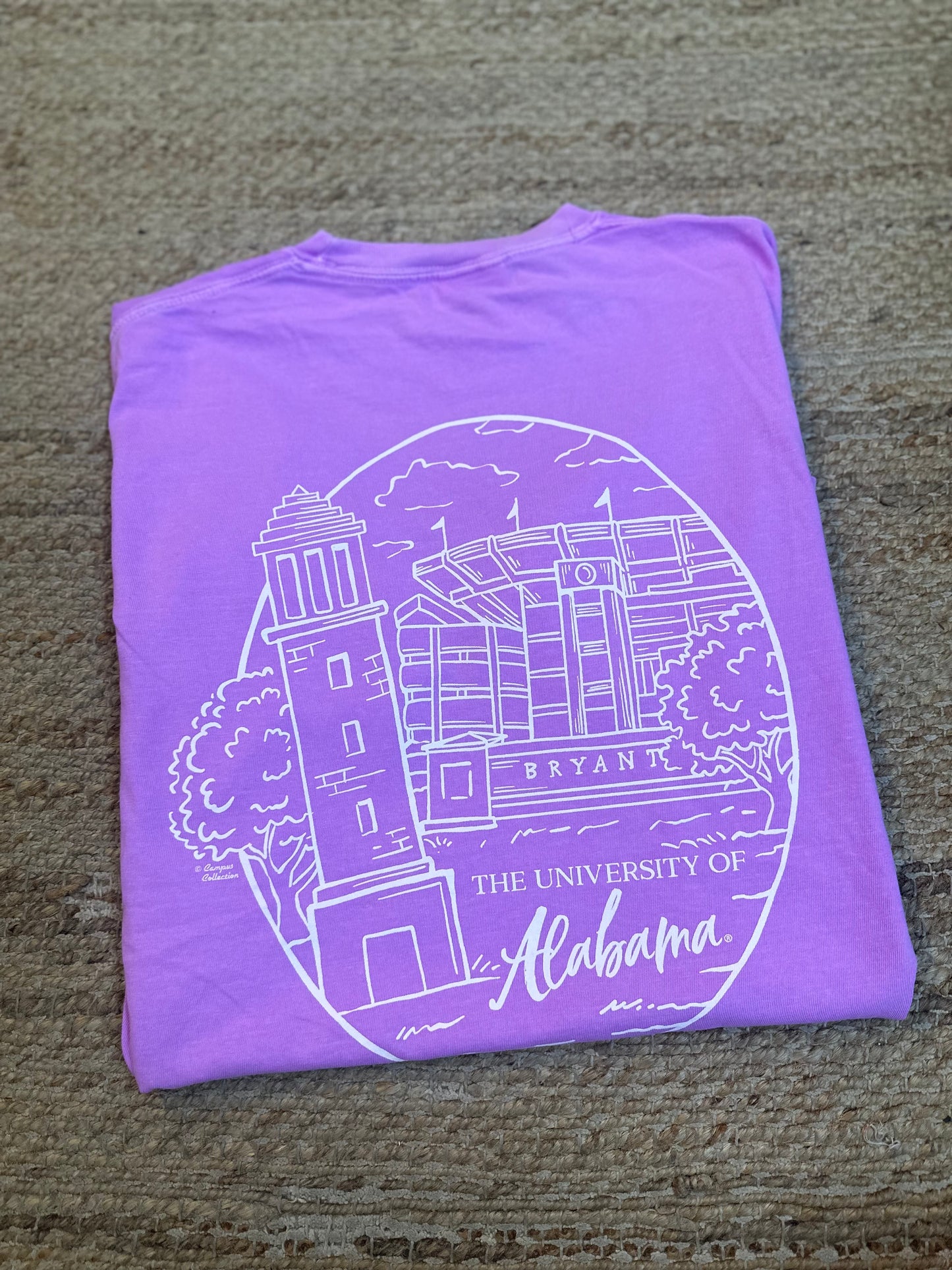 Alabama Sketchy Oval Tee