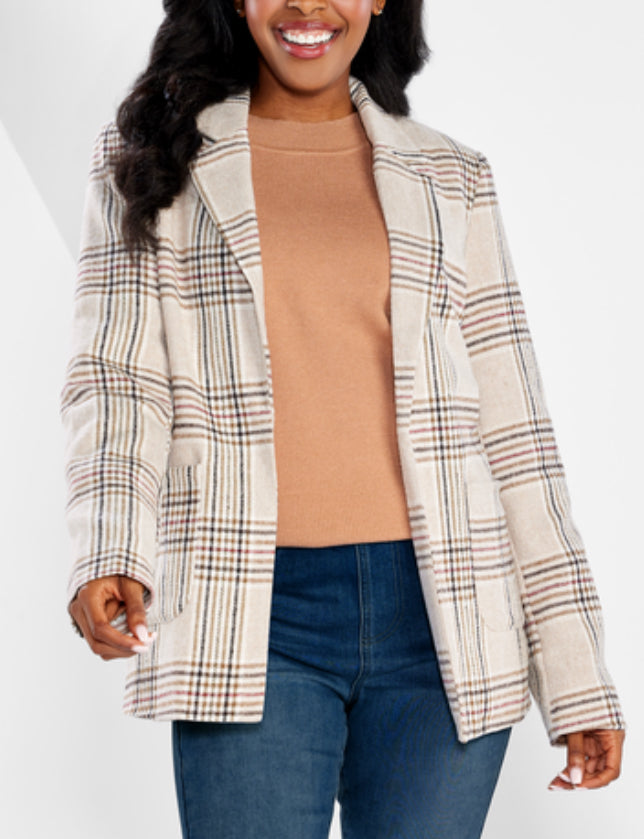 Bynes Plaid Blazer