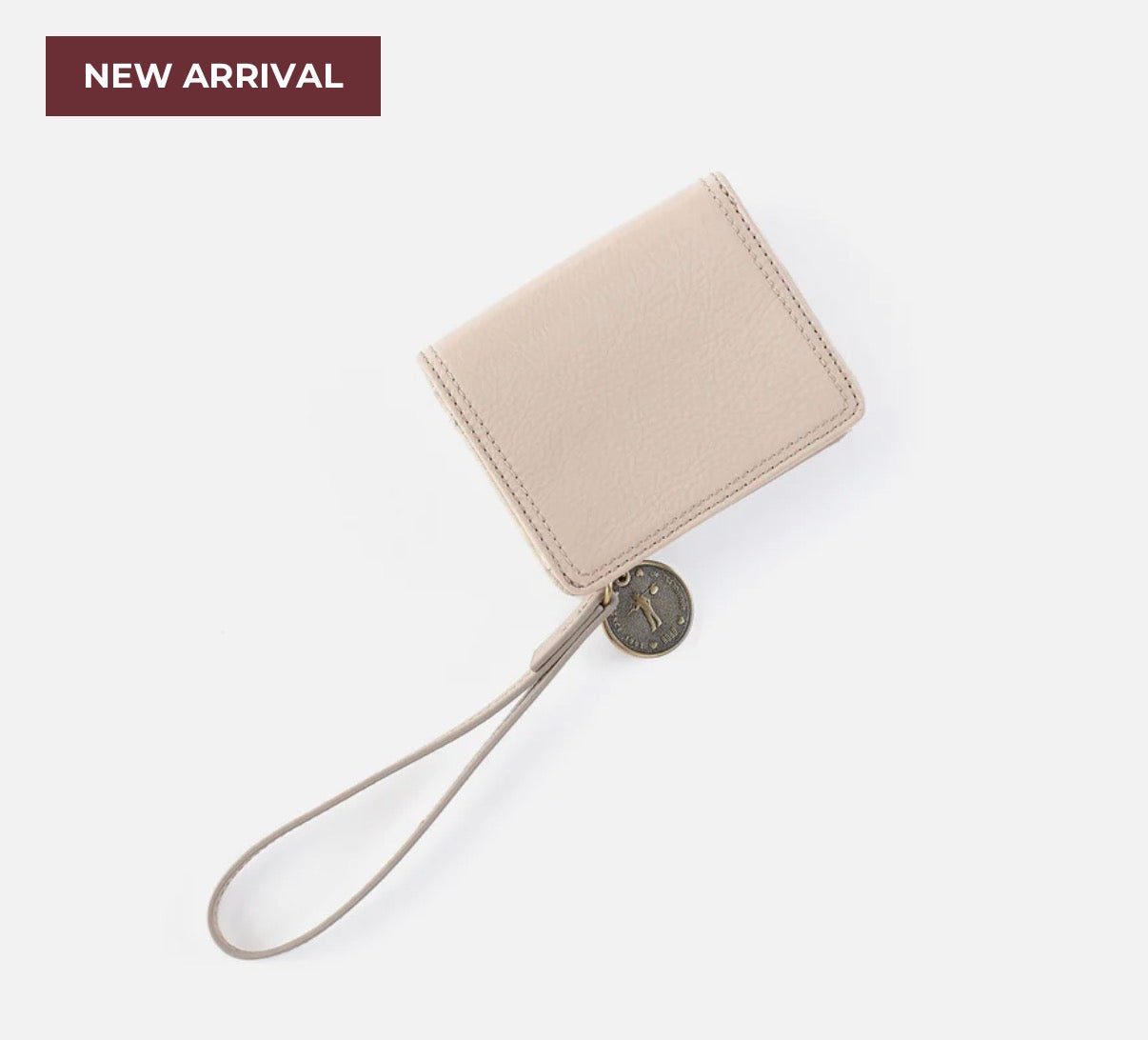 HOBO Coin Wristlet Wallet - Stone Gloss
