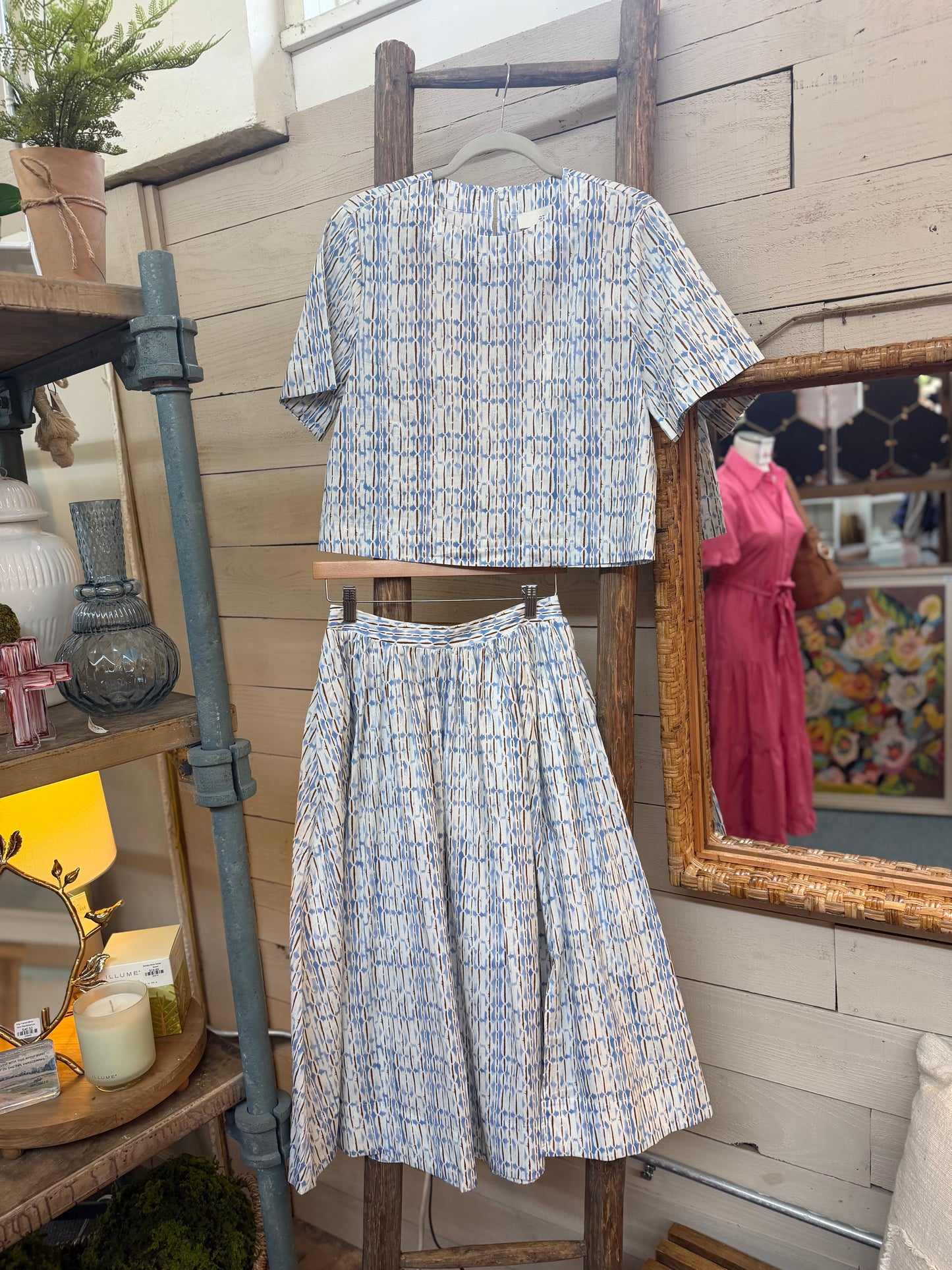 Geometric Skirt Set