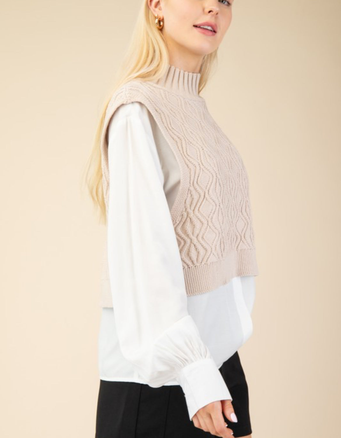 Layered Shirt Sweater