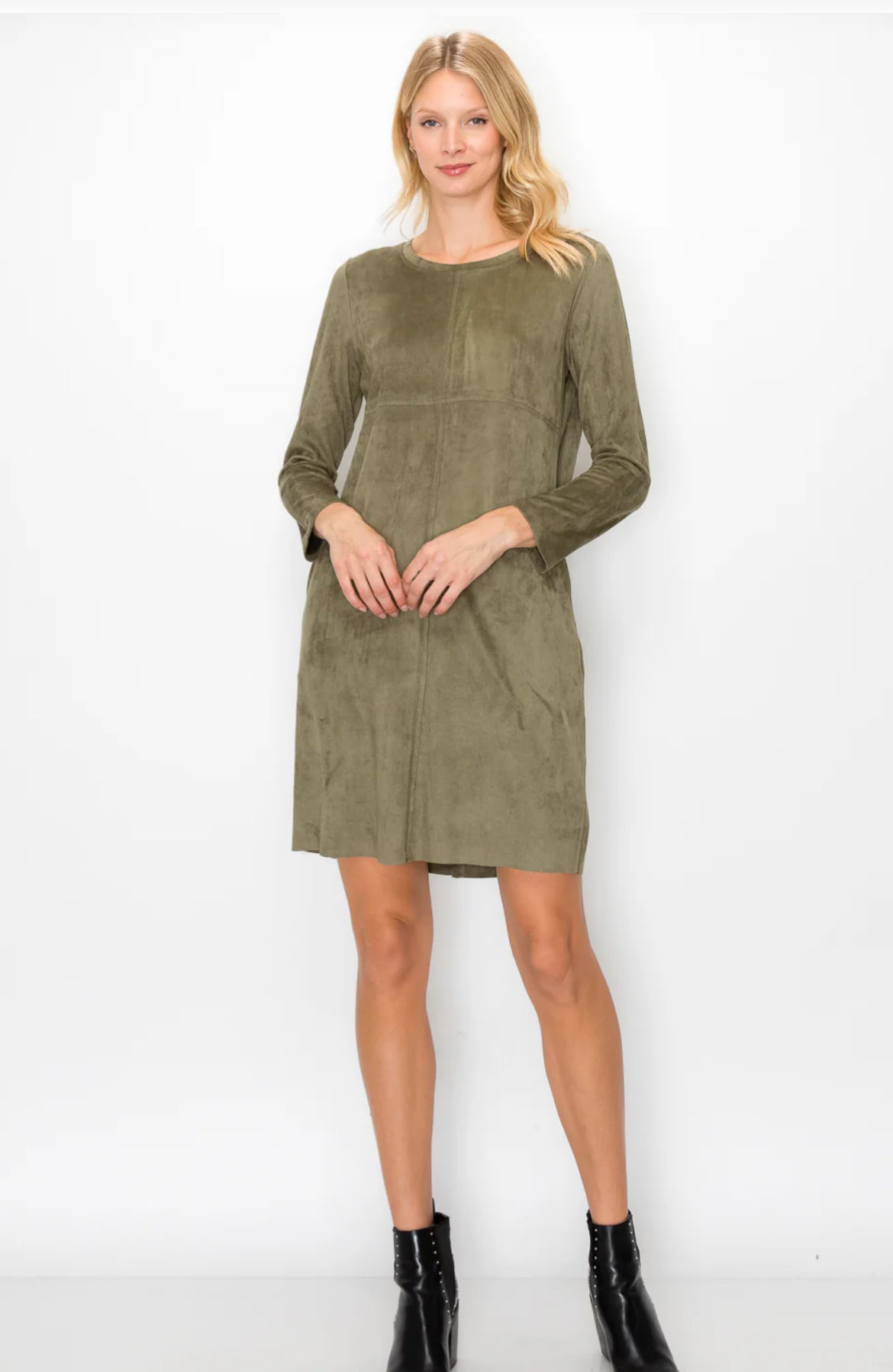 Aurora Faux Suede Dress