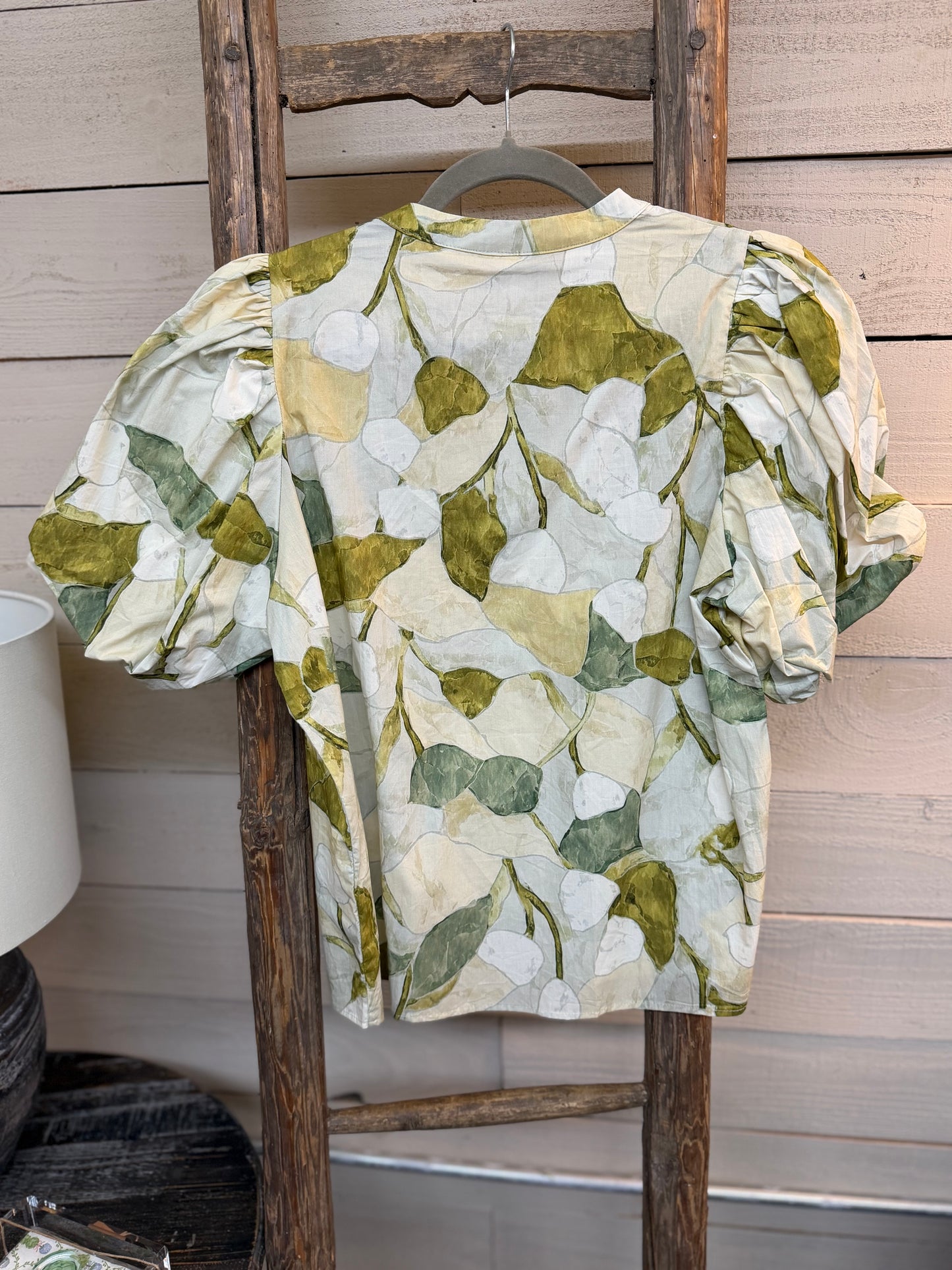 Floral V-Neck Blouse