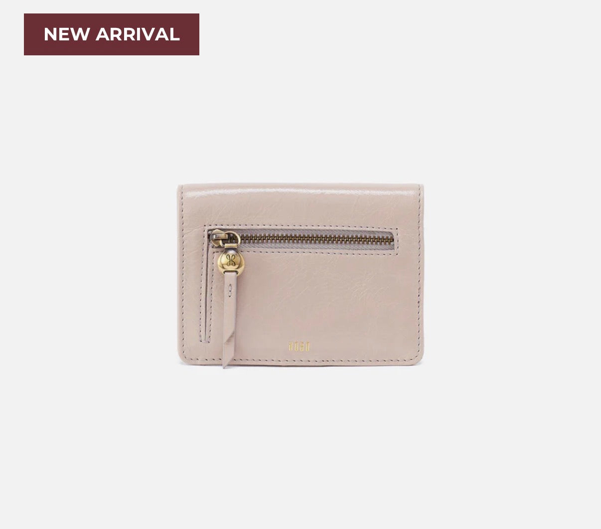 HOBO Hutton Small Wallet - Stone Gloss