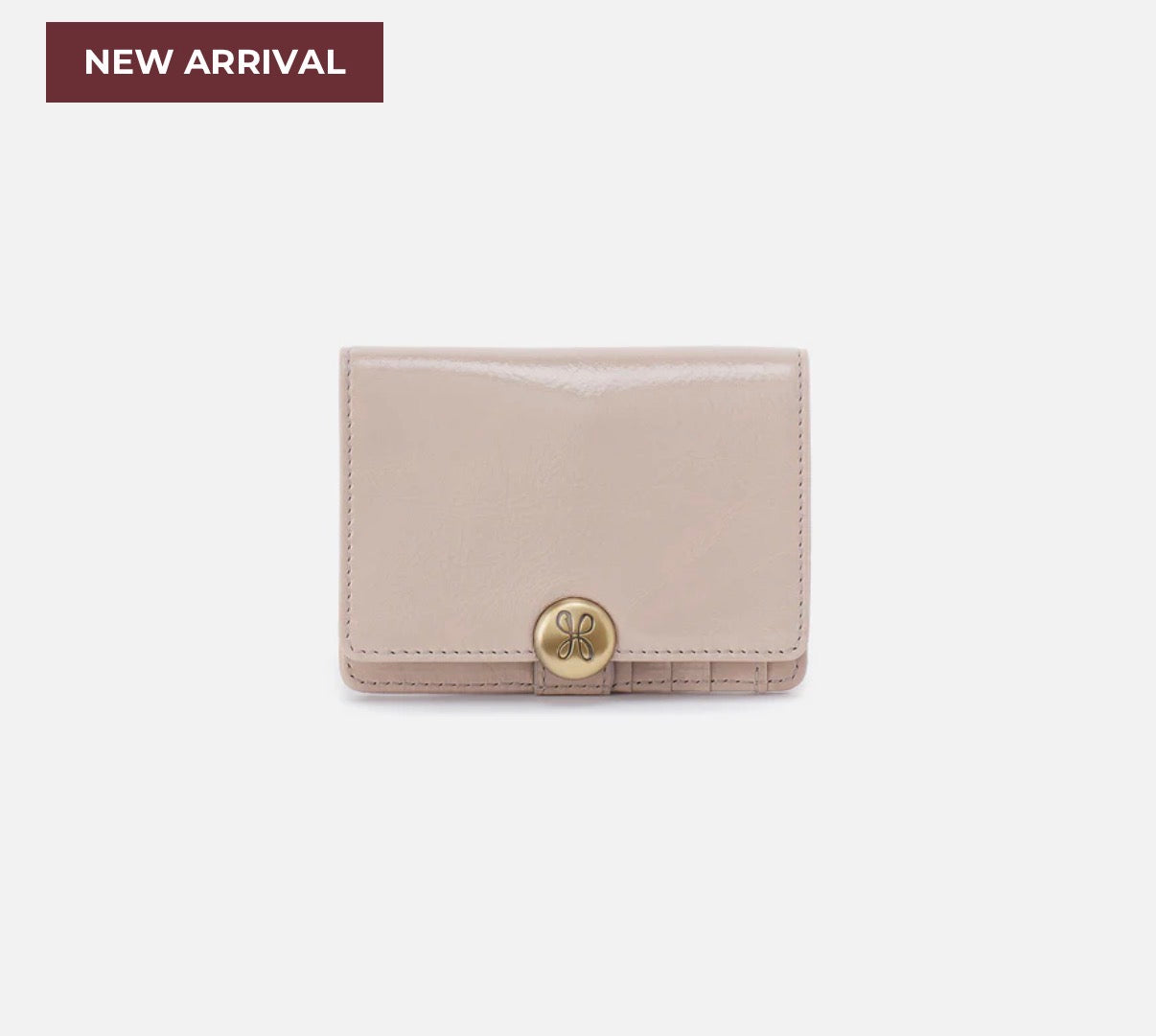 HOBO Hutton Small Wallet - Stone Gloss