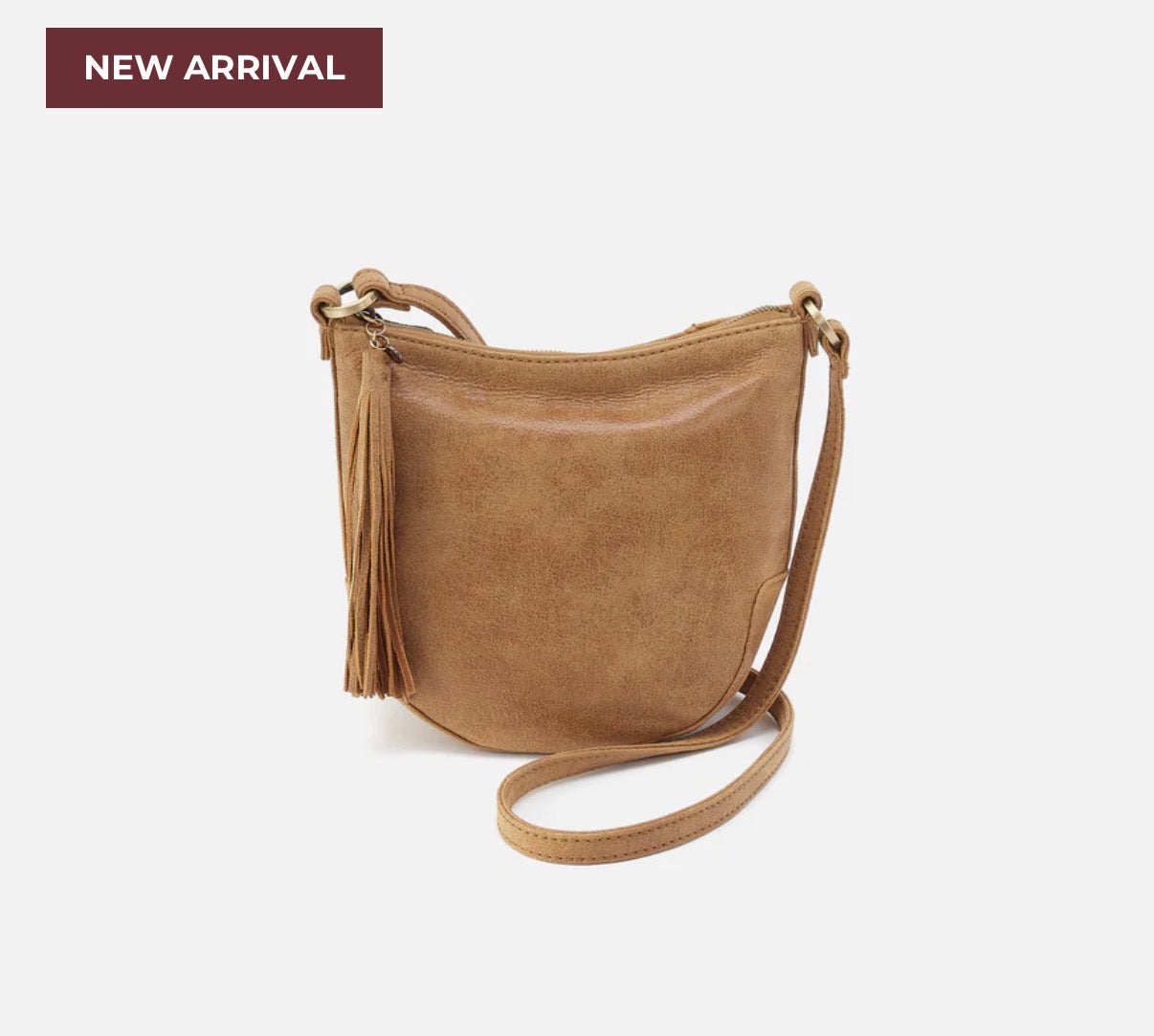 HOBO Lexi Crossbody in Buffed Leather - Whiskey