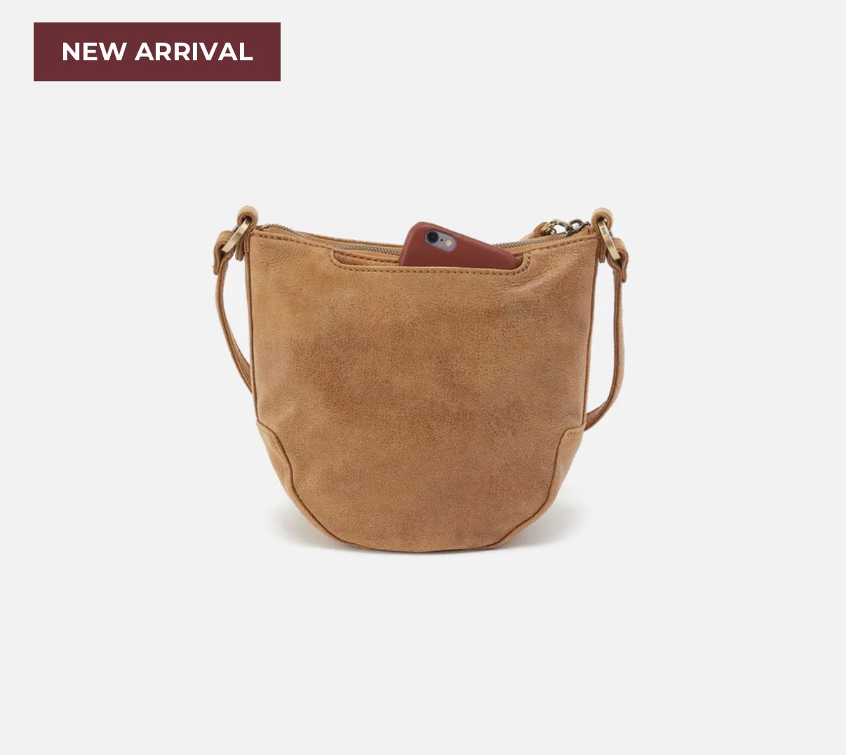 HOBO Lexi Crossbody in Buffed Leather - Whiskey