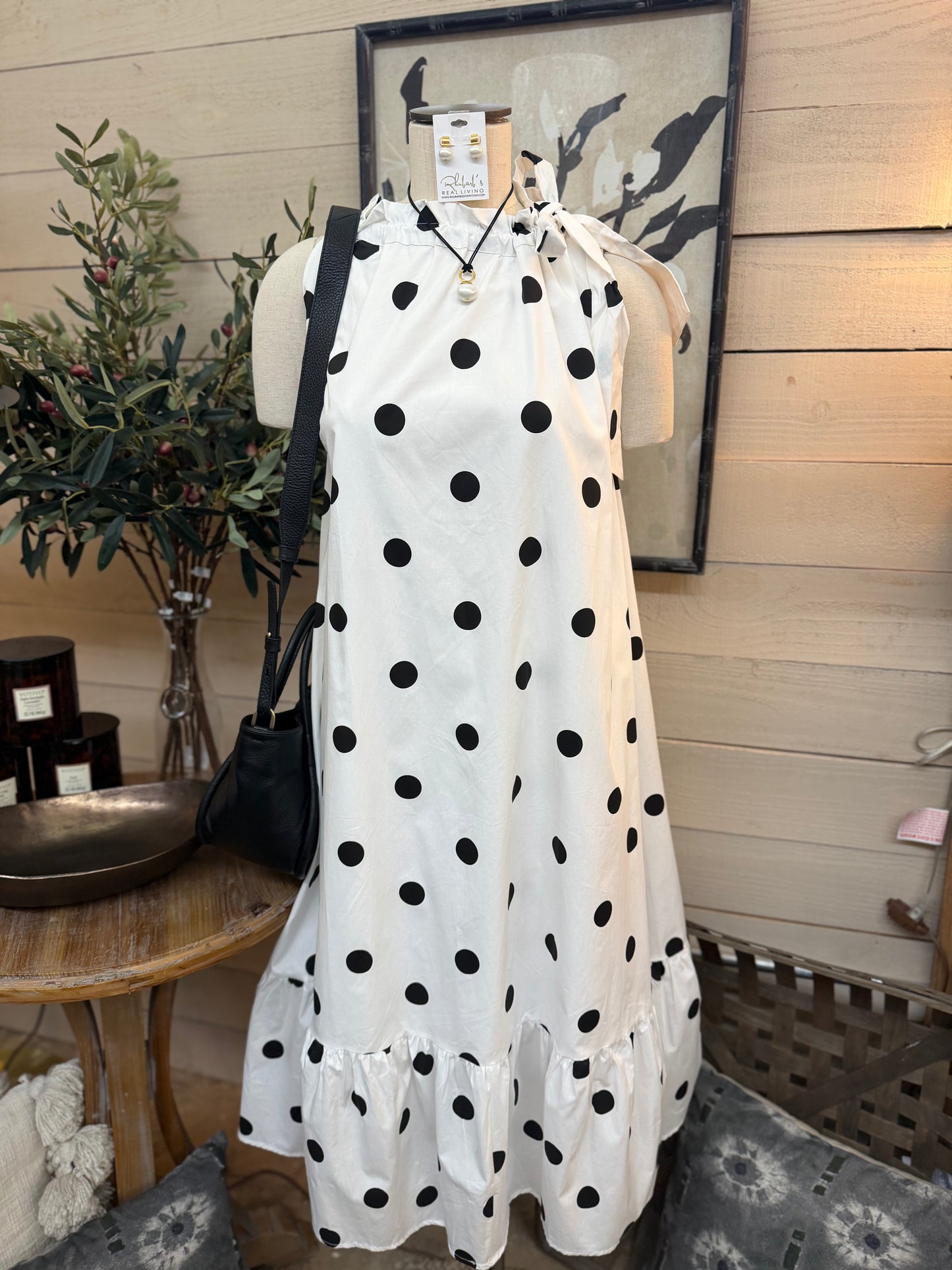 Polka Dot Midi Dress