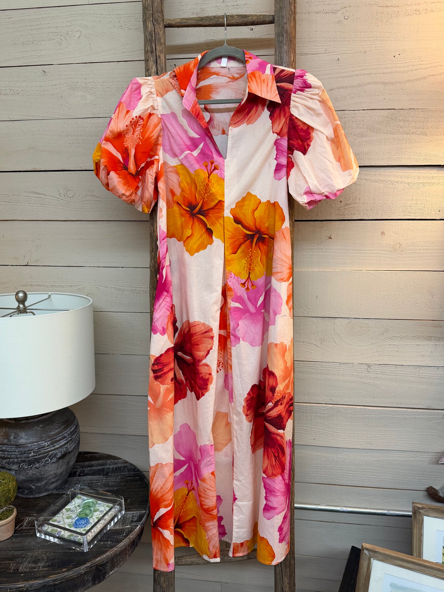 Collared Pleat Dress