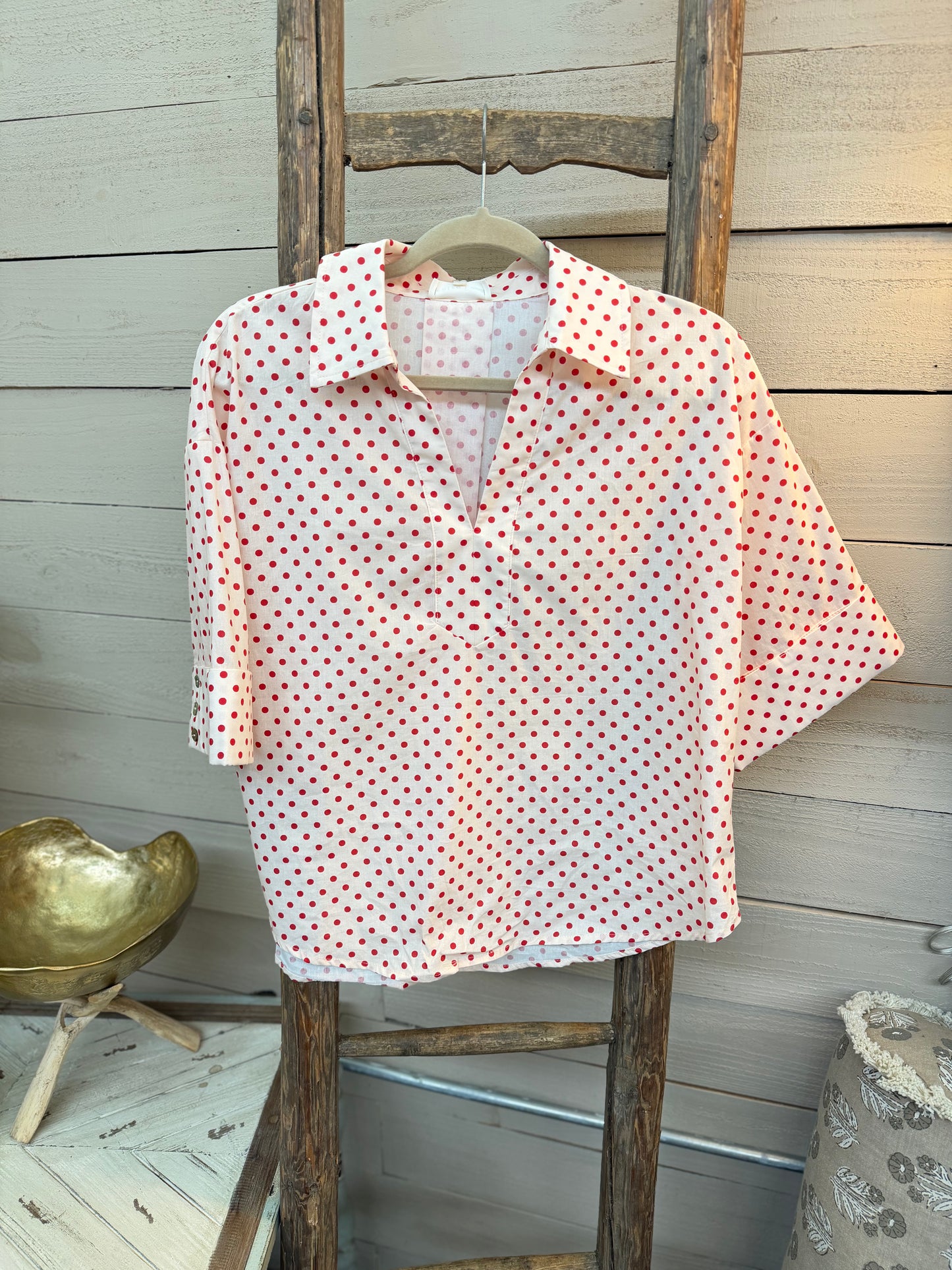 Polka Dot Blouse