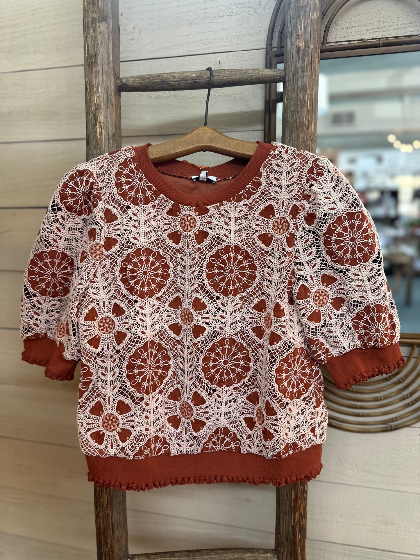 Floral Crochet Top