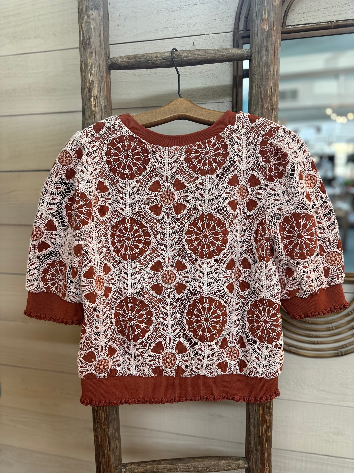 Floral Crochet Top