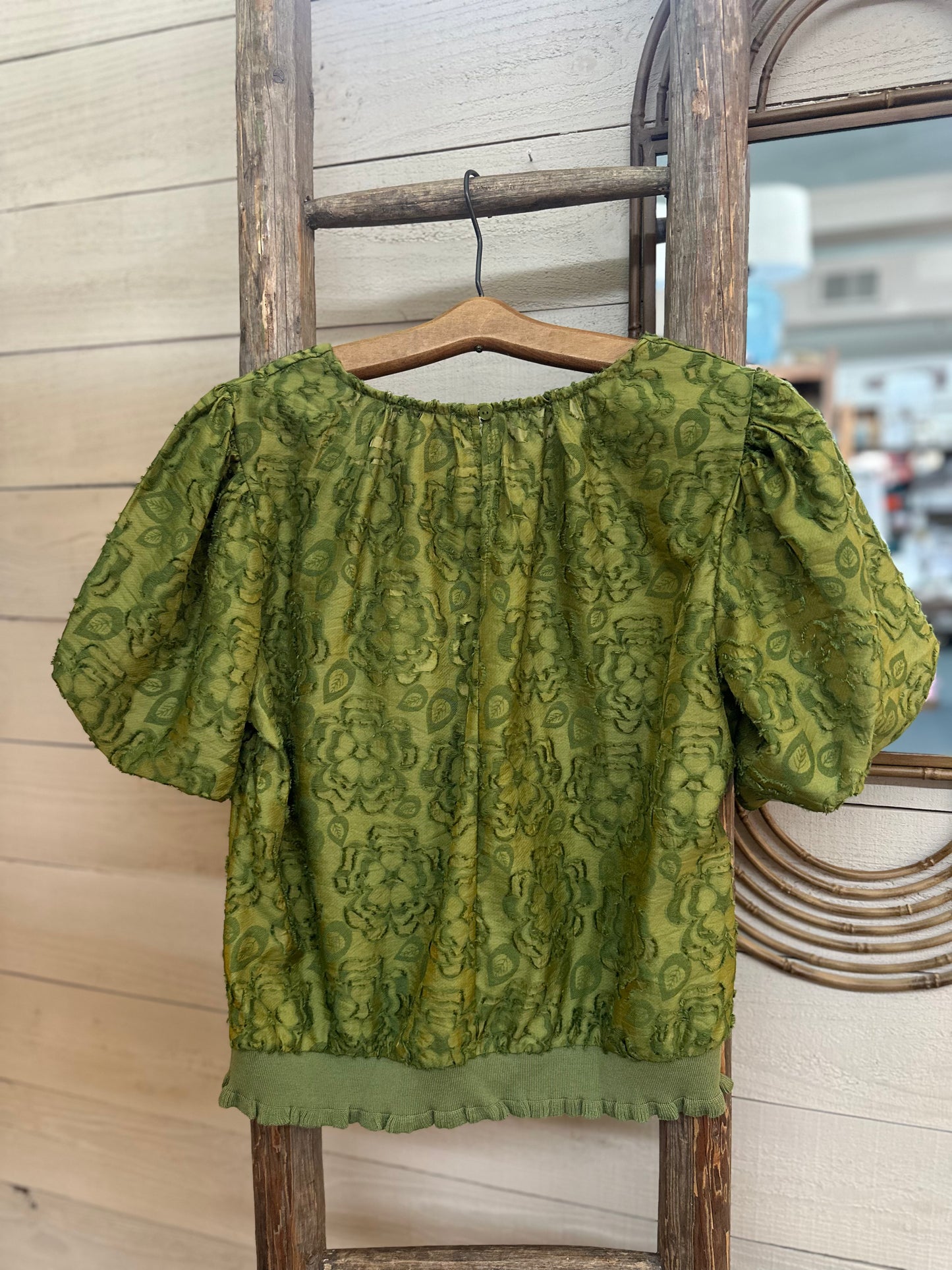 Front Bow Floral Top