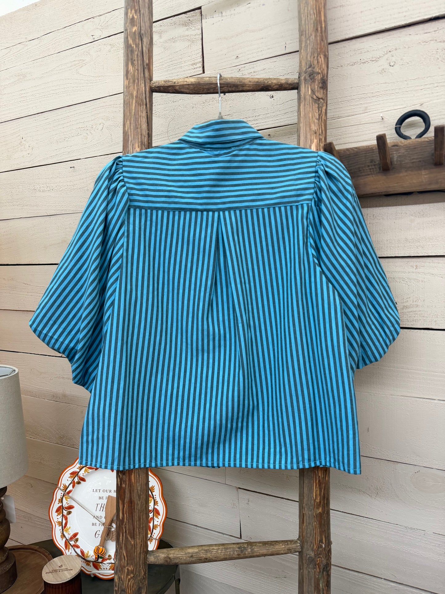 Stripe Self-Tie Top