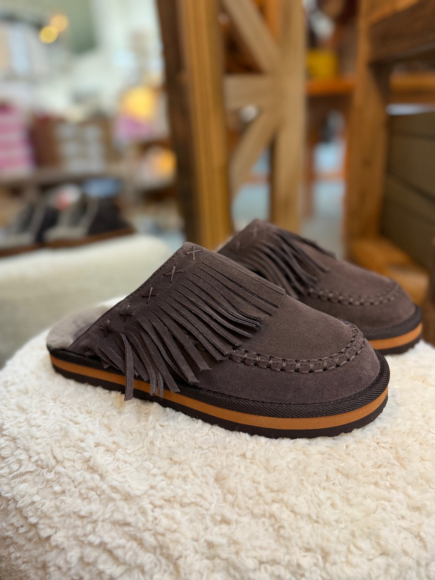 Fallon Fringe Mule