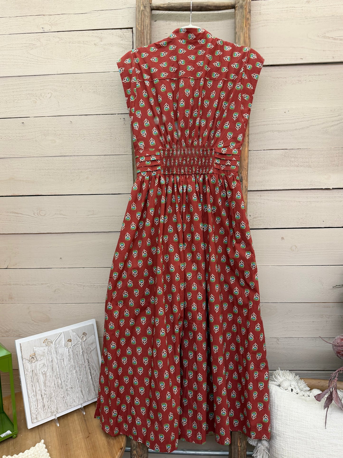 Geo Print Tie Dress