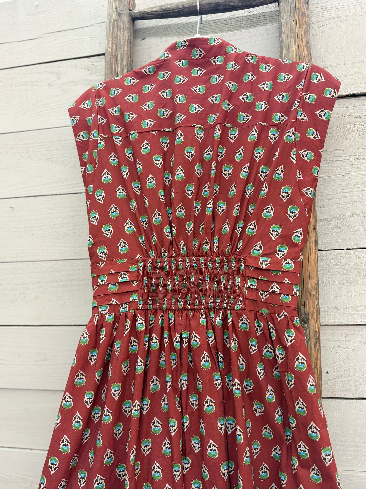 Geo Print Tie Dress