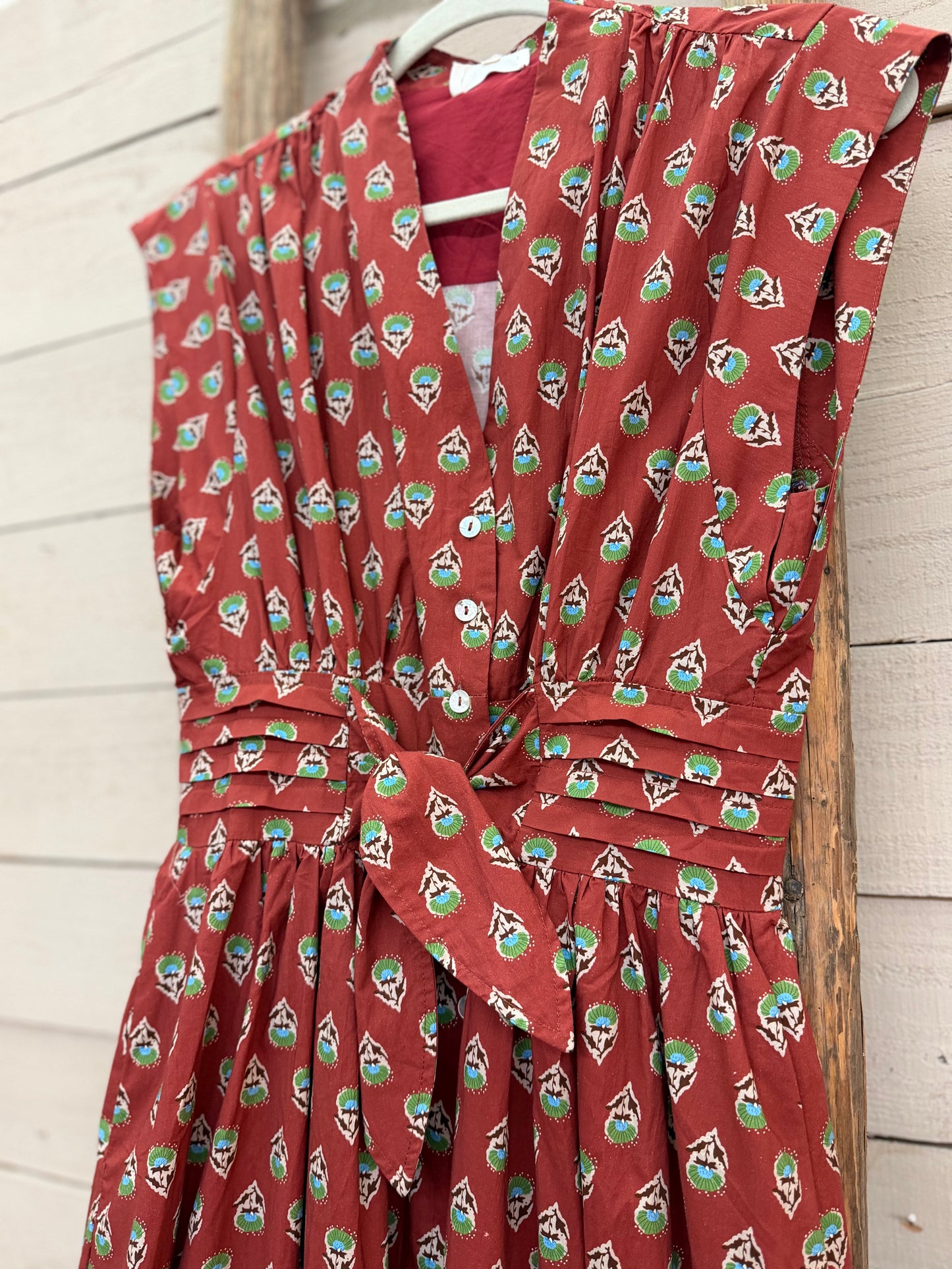 Geo Print Tie Dress
