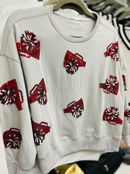 Millie Sequin Cheer Sweatshirt