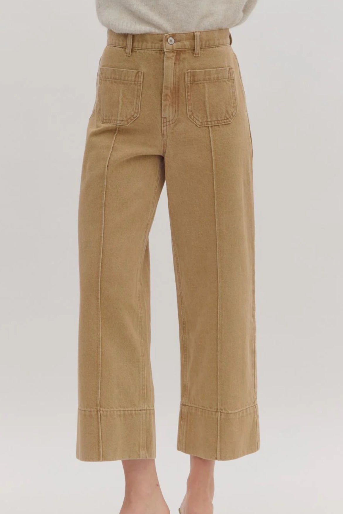 Seamed Crop Jeans