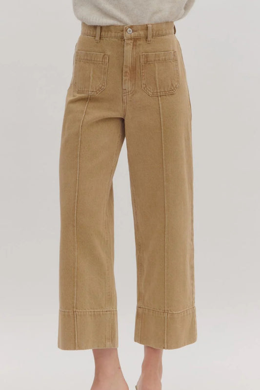 Seamed Crop Jeans