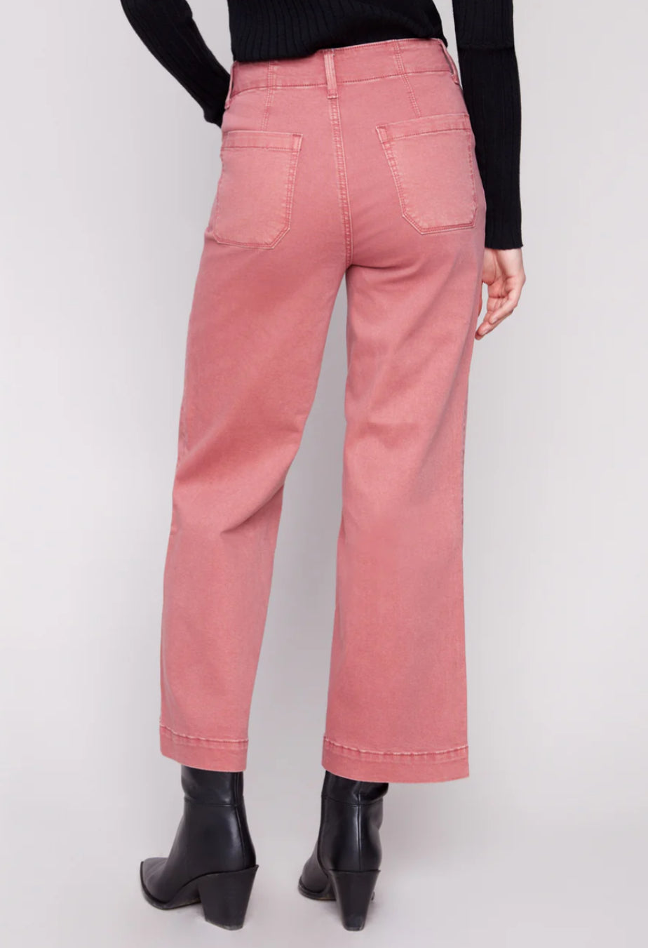 Cropped Twill Jeans