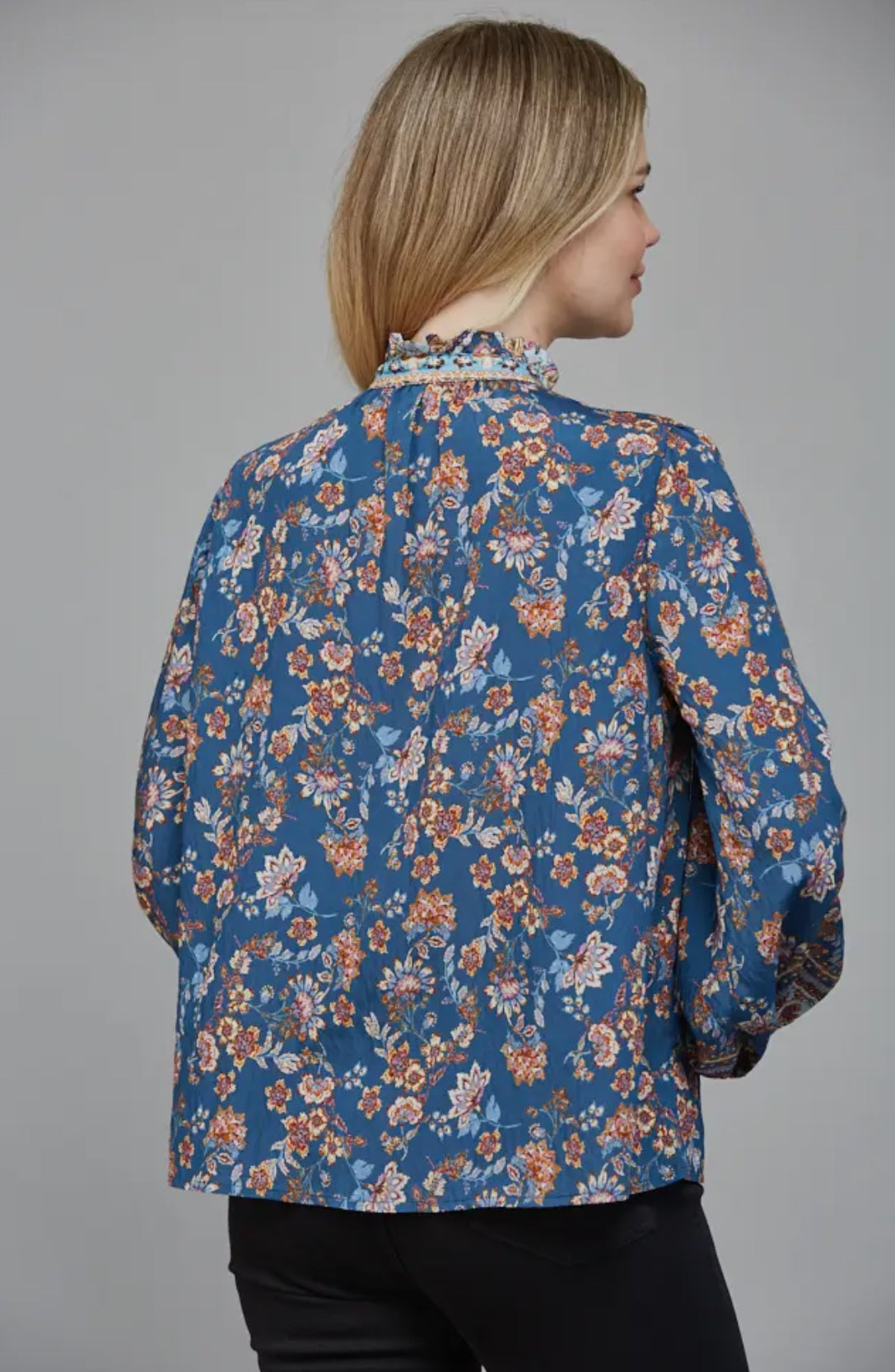 Ruffle Neck Blouse