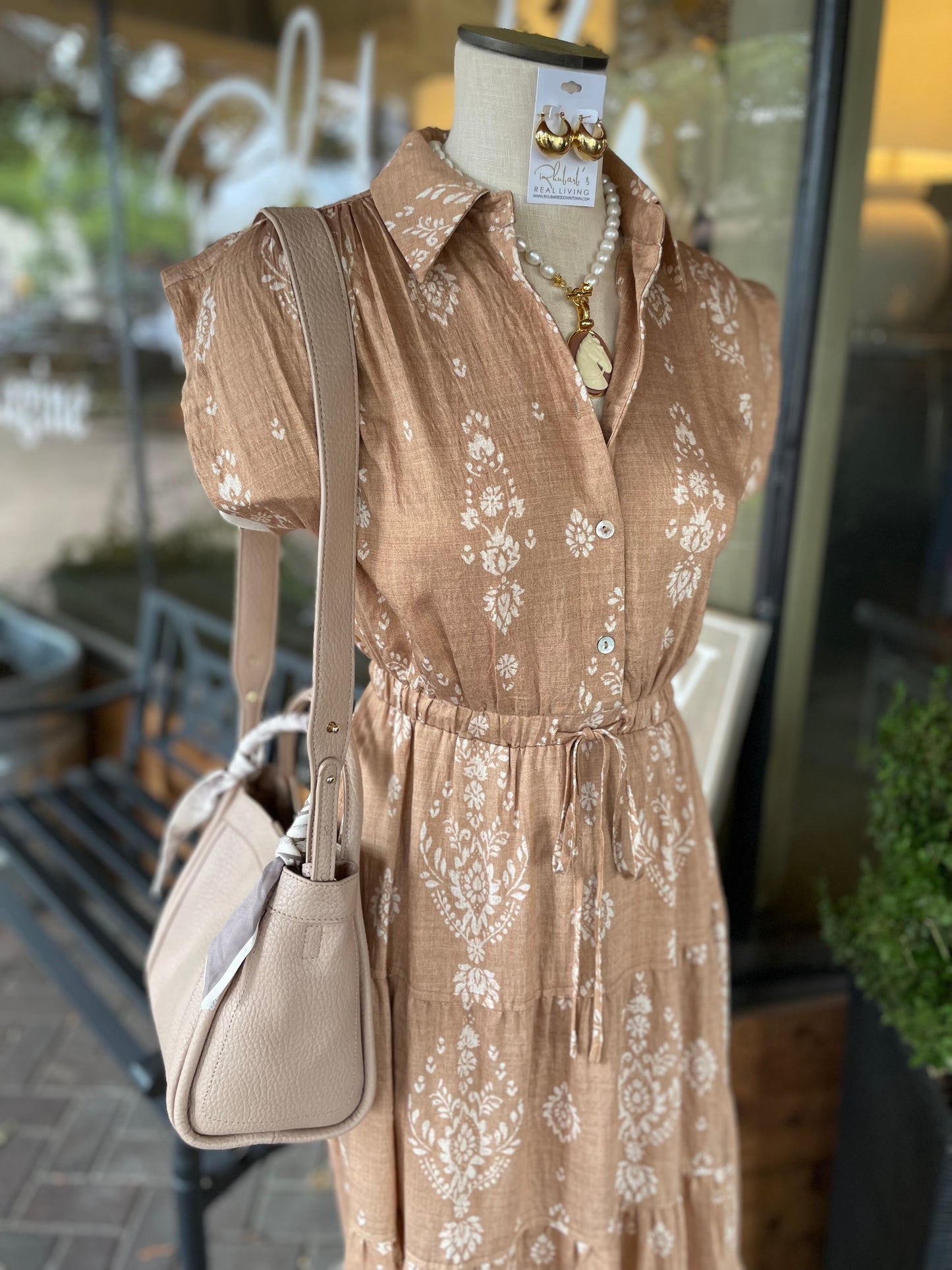 Tiered Print Dress