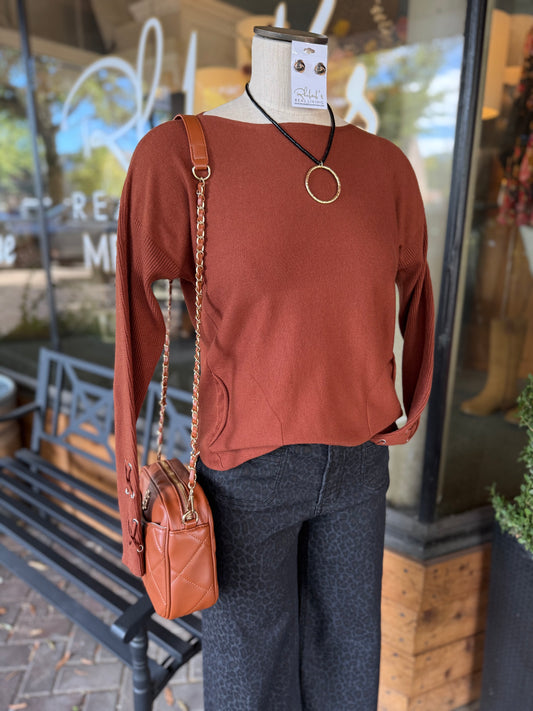 Round Hem Sweater